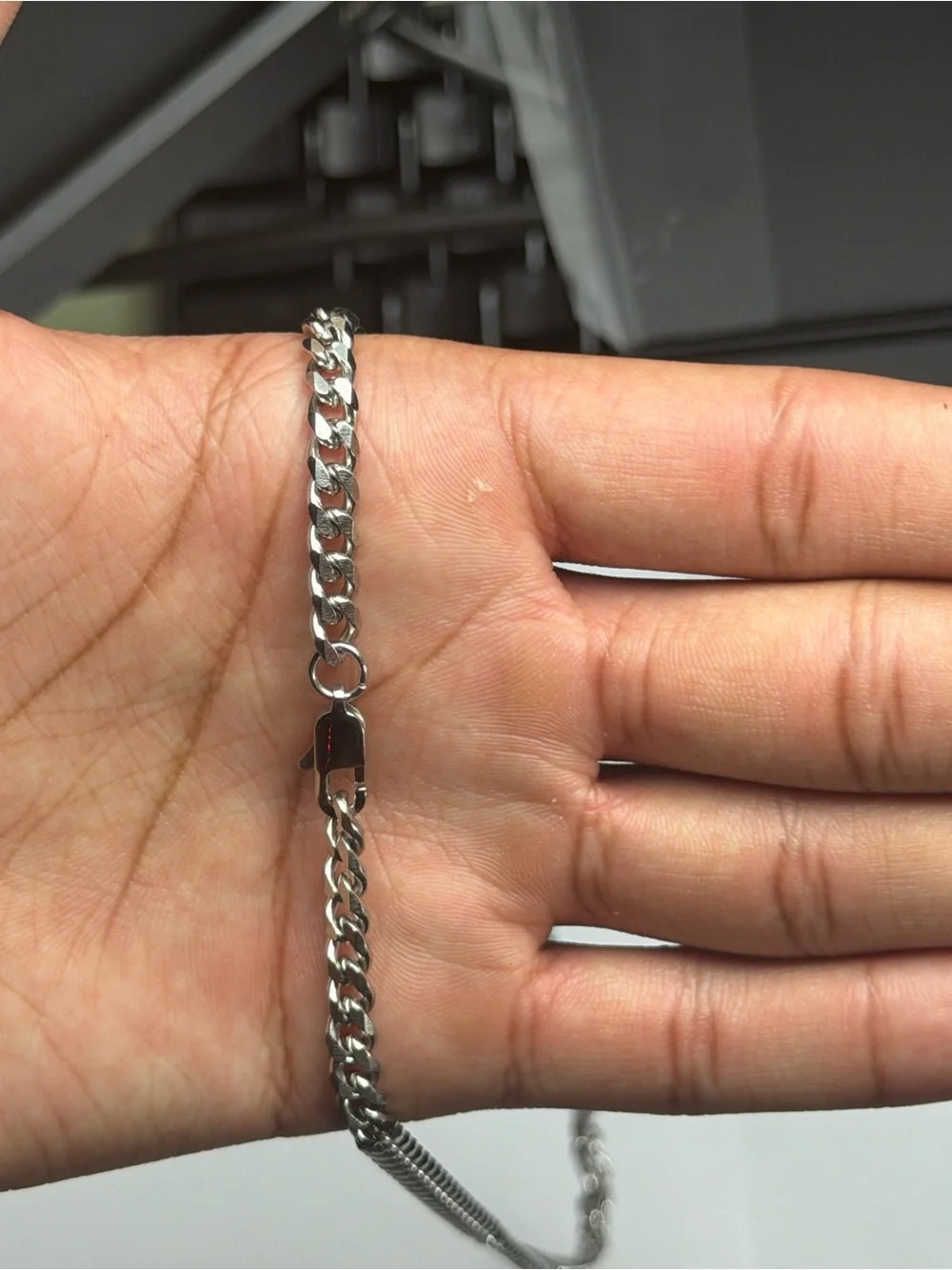 Silver Plated Cuban Link Necklace — 4mm
